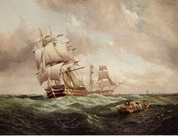unknow artist Seascape, boats, ships and warships.59